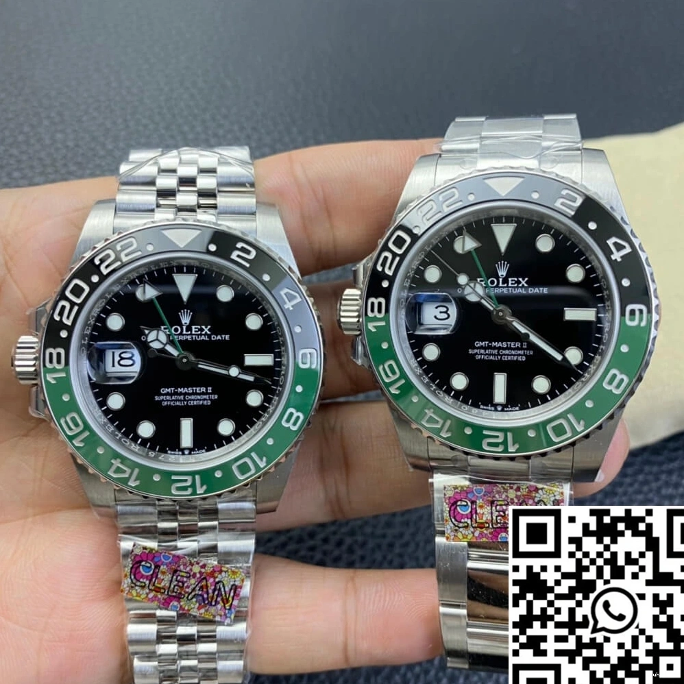 II Factory Black Rolex Master M126720VTNR-0001 GMT Dial Clean 0107